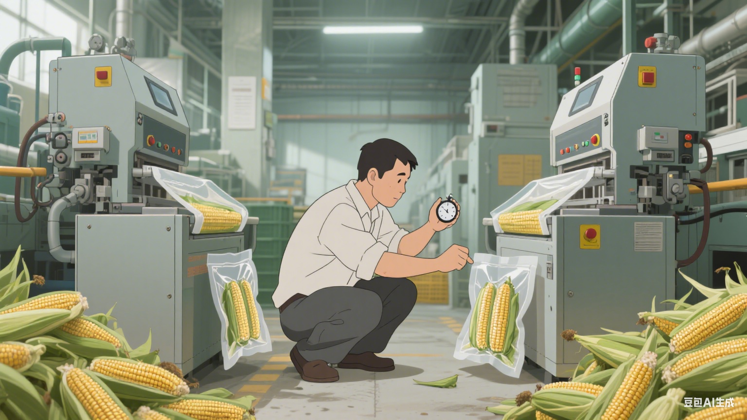 玉米双室真空包装机装得快吗？(1)