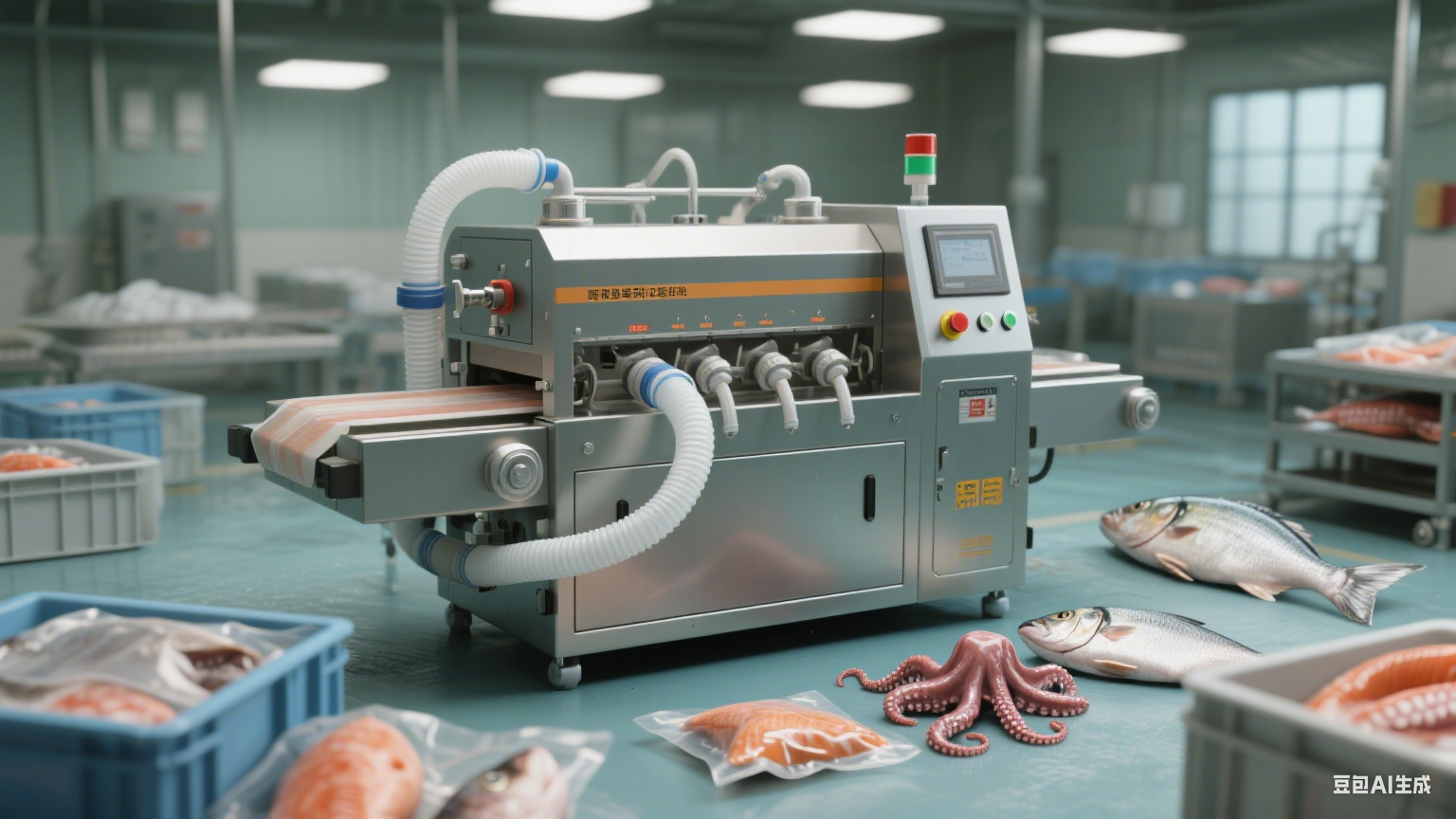 鲜度锁鲜术：虾鱼八爪鱼真空包装机的抽气速度与海味守护之道(2)