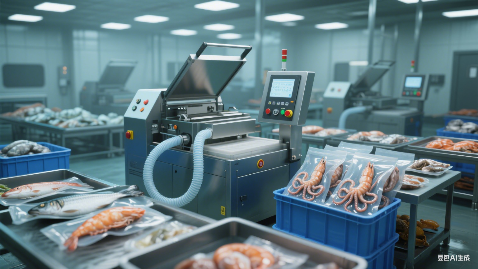 鲜度锁鲜术：虾鱼八爪鱼真空包装机的抽气速度与海味守护之道(5)