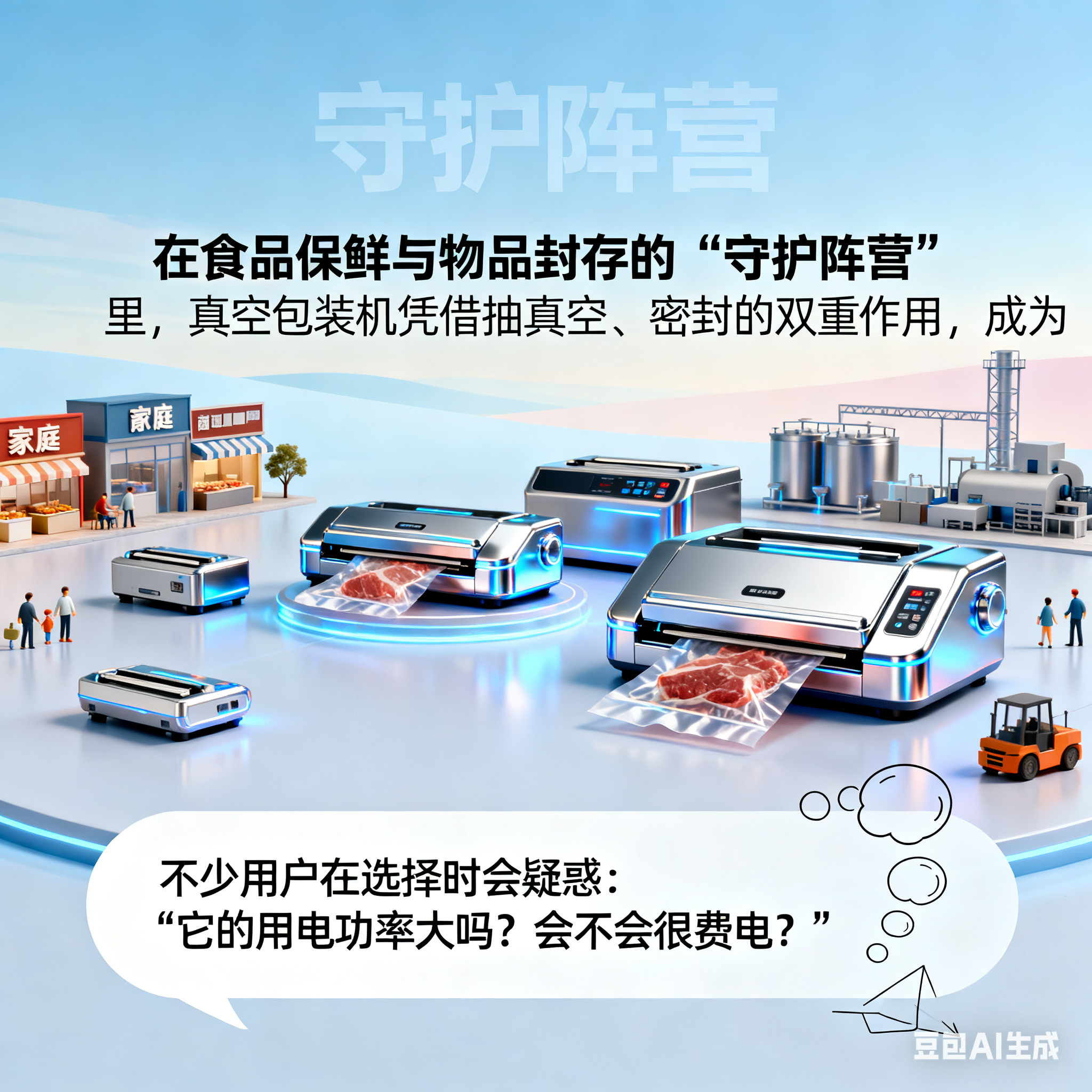 智控能耗・封鲜有度：真空包装机用电功率的适配逻辑与场景解析(1)