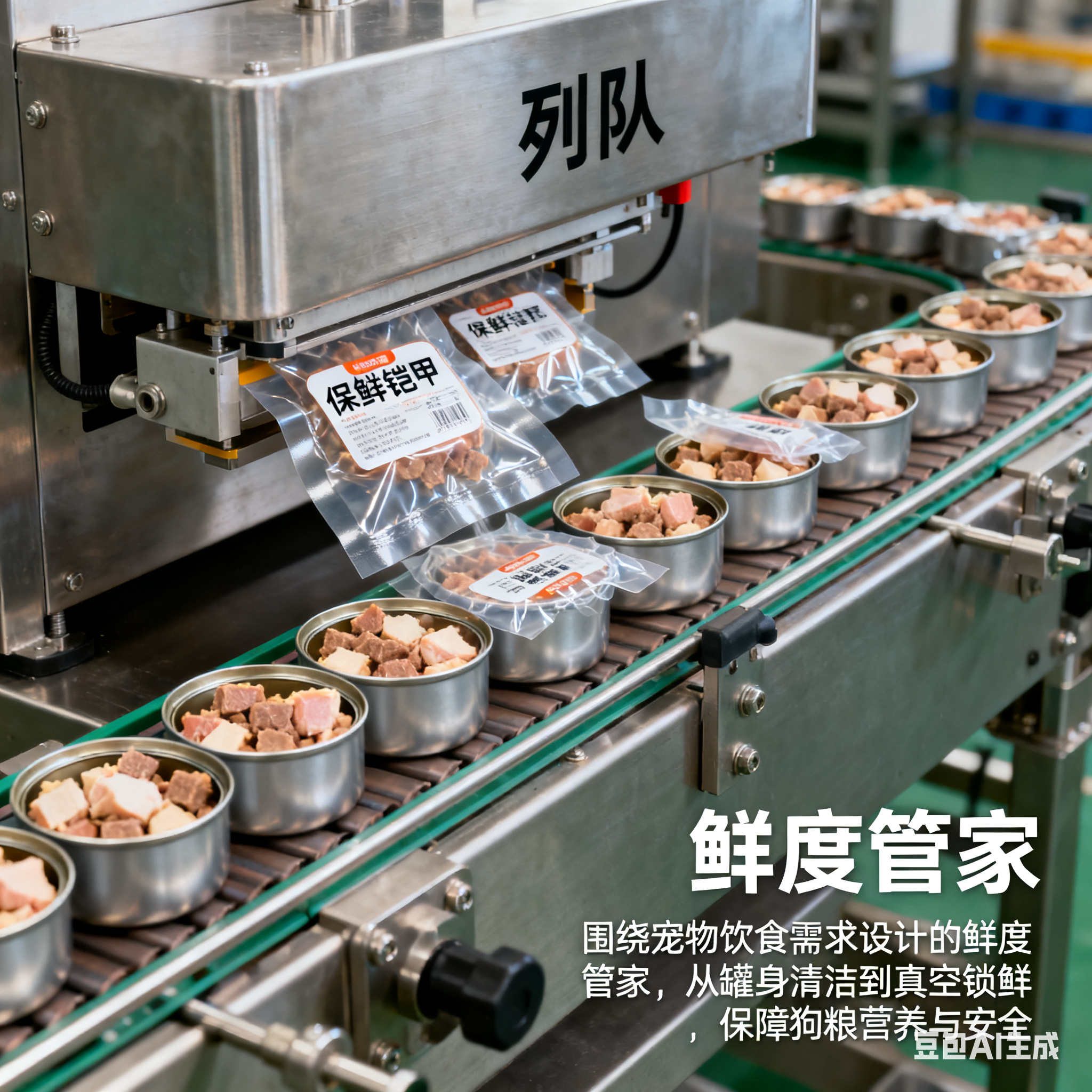 鲜护萌食：小罐狗粮真空包装机的锁鲜包装(1)