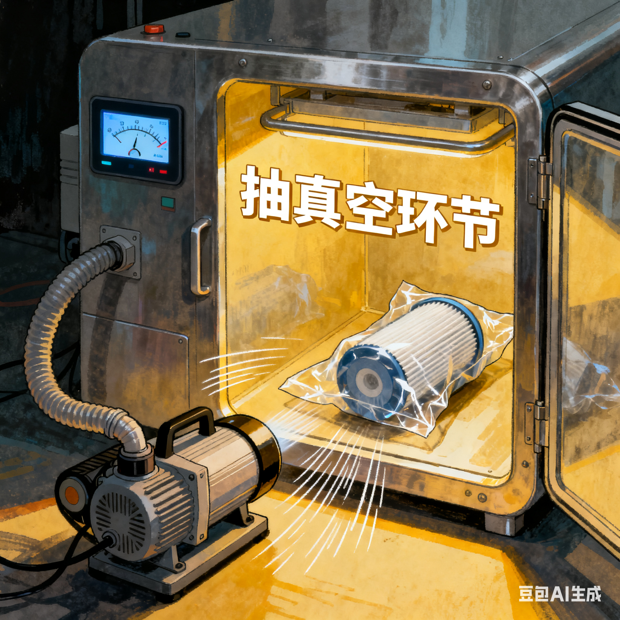 RO 膜滤芯全自动抽真空包装机，咋完成包装的？(3)