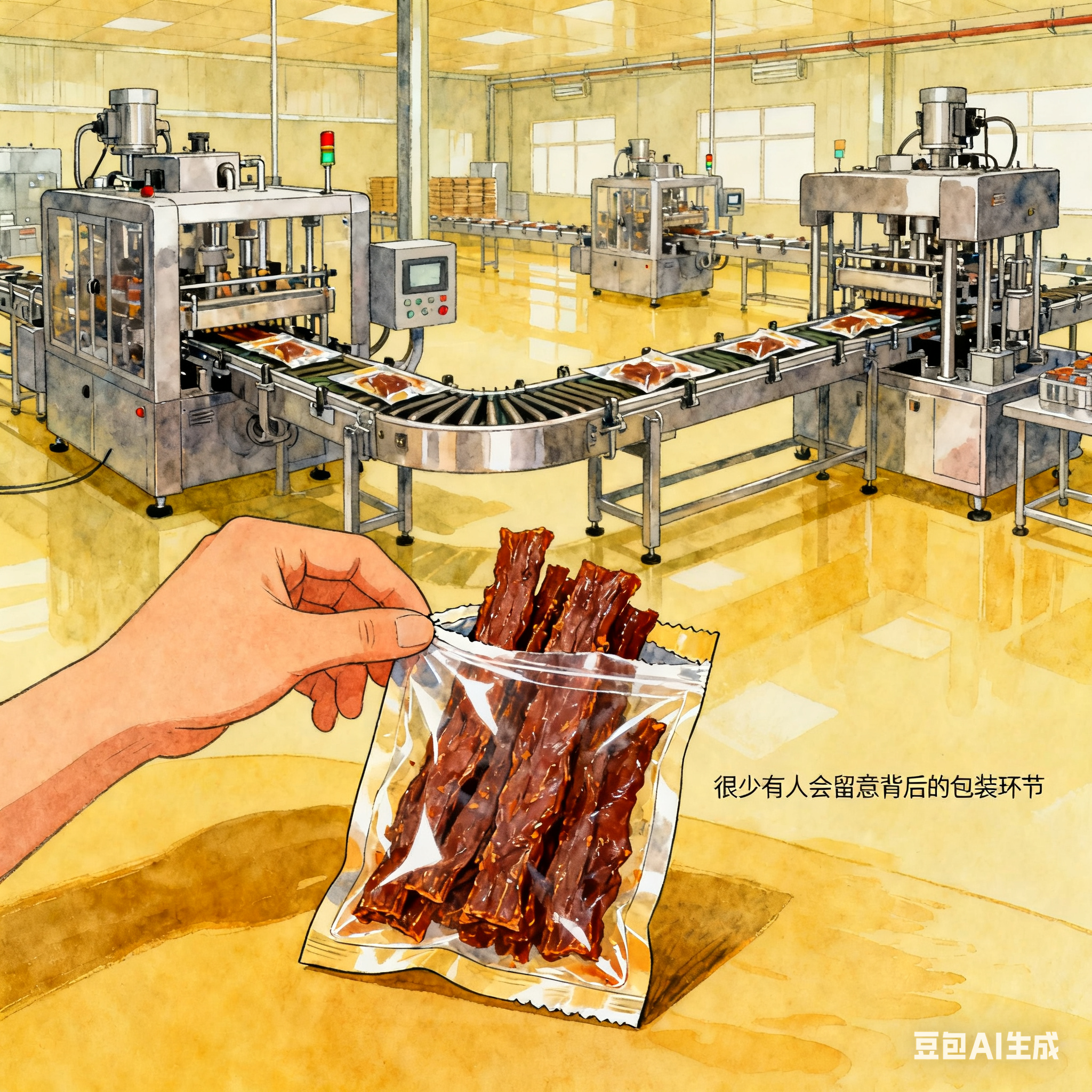 牛肉干全自动包装设备，自动化程度如何？(1)