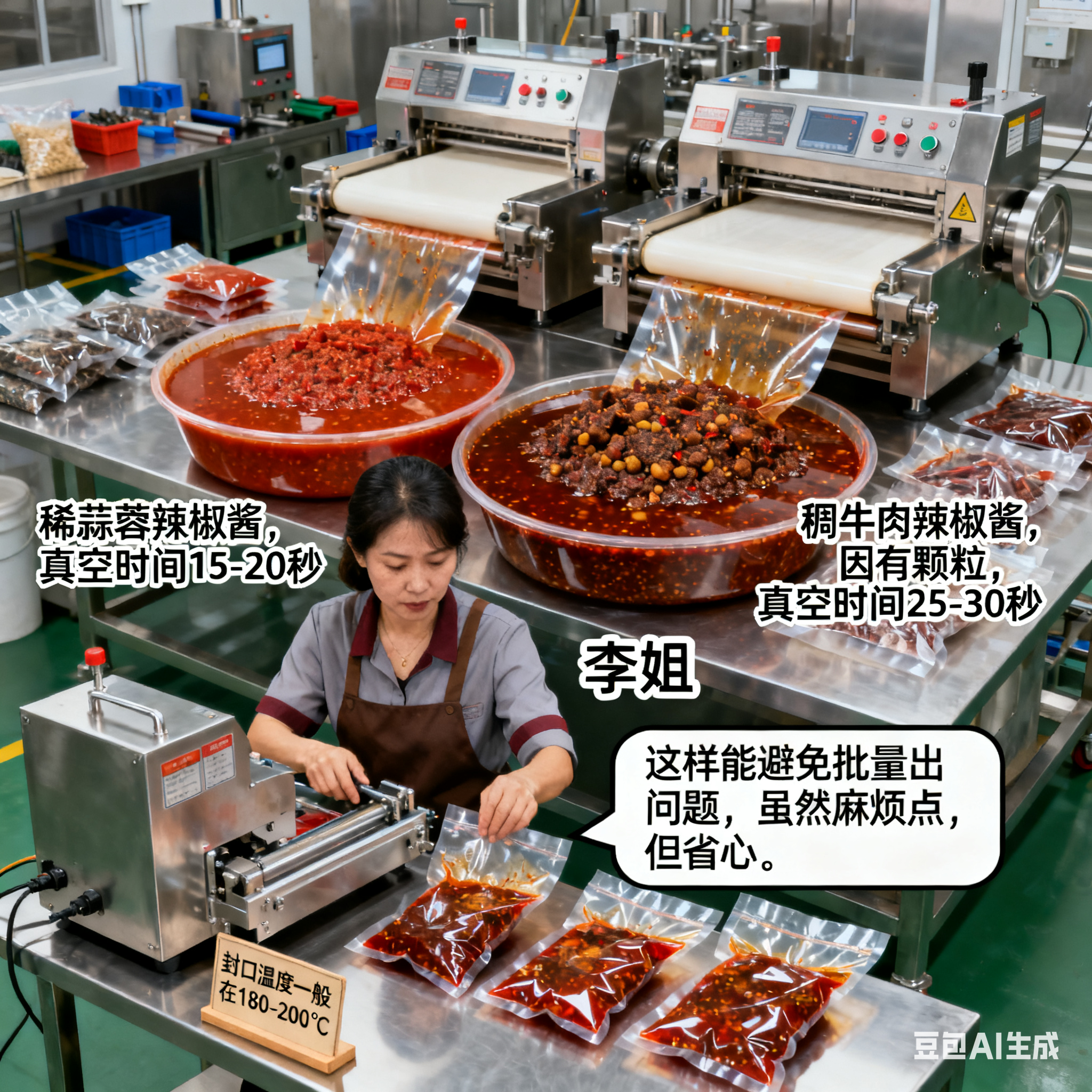 辣椒酱真空包装前，要做哪些准备？(5)