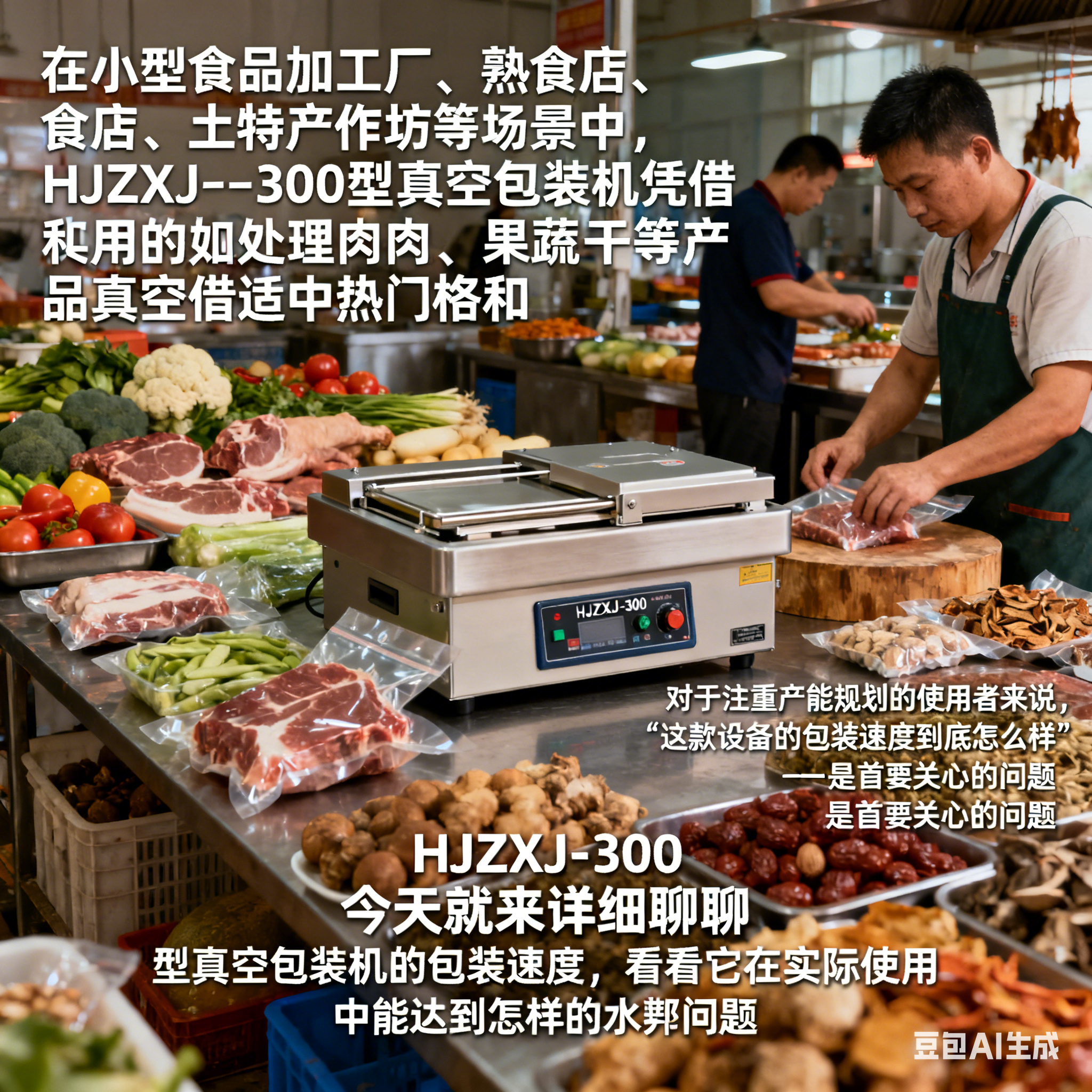 HJZXJ-300 型真空包装机，包装速度如何？(1)