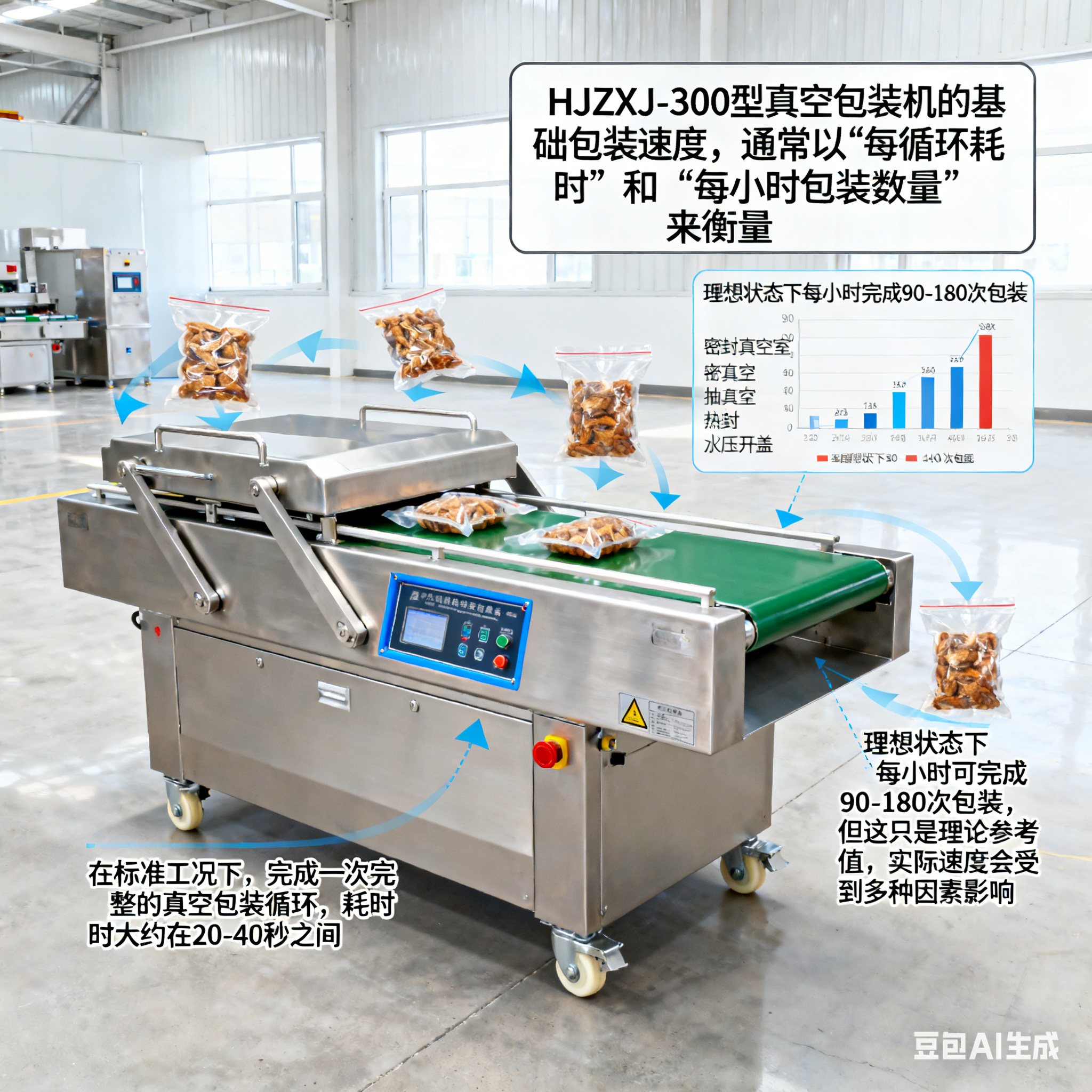 HJZXJ-300 型真空包装机，包装速度如何？(2)