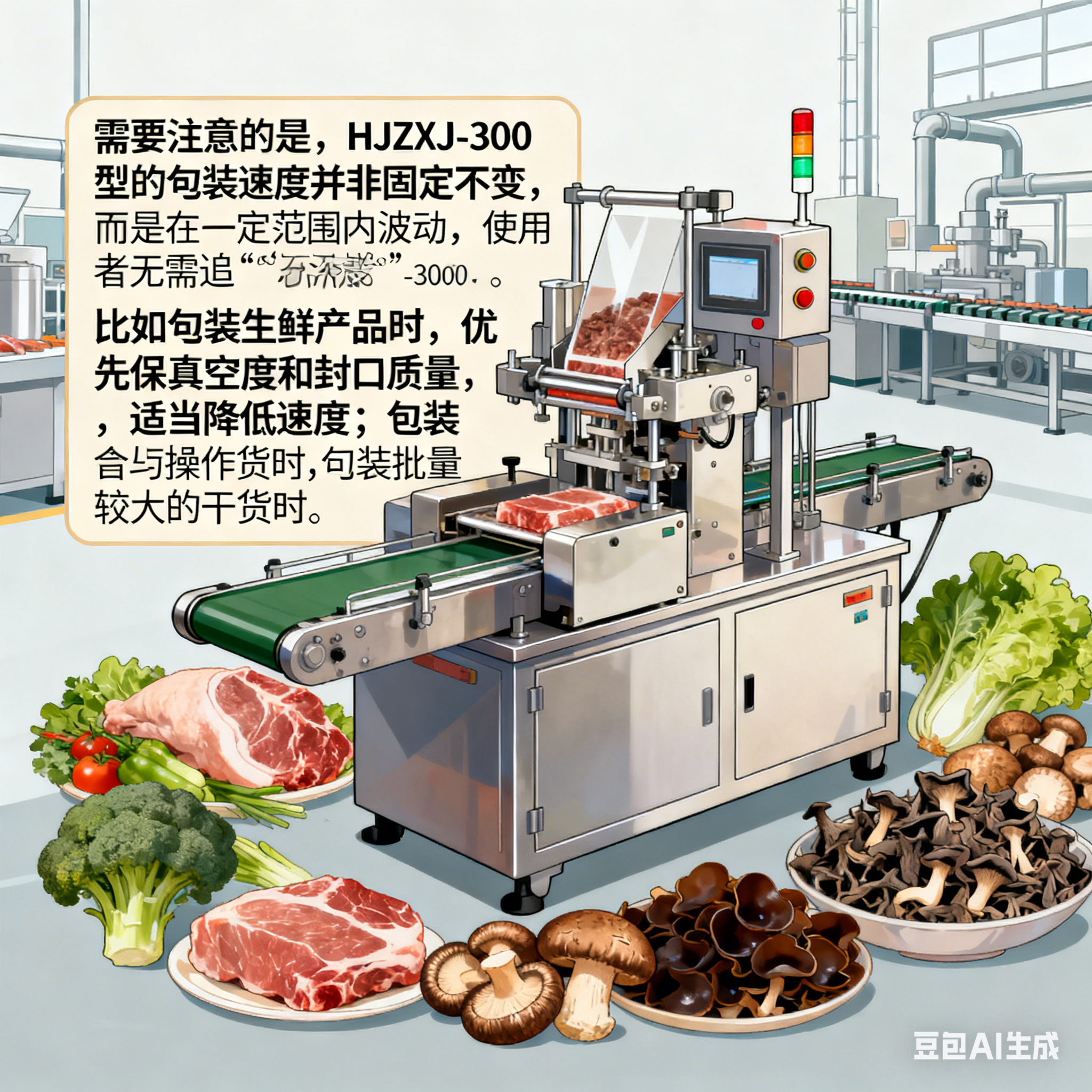 HJZXJ-300 型真空包装机，包装速度如何？(5)